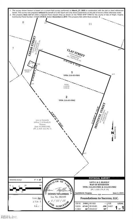 Lt 2 Clay ST, SMITHFIELD VA 23430