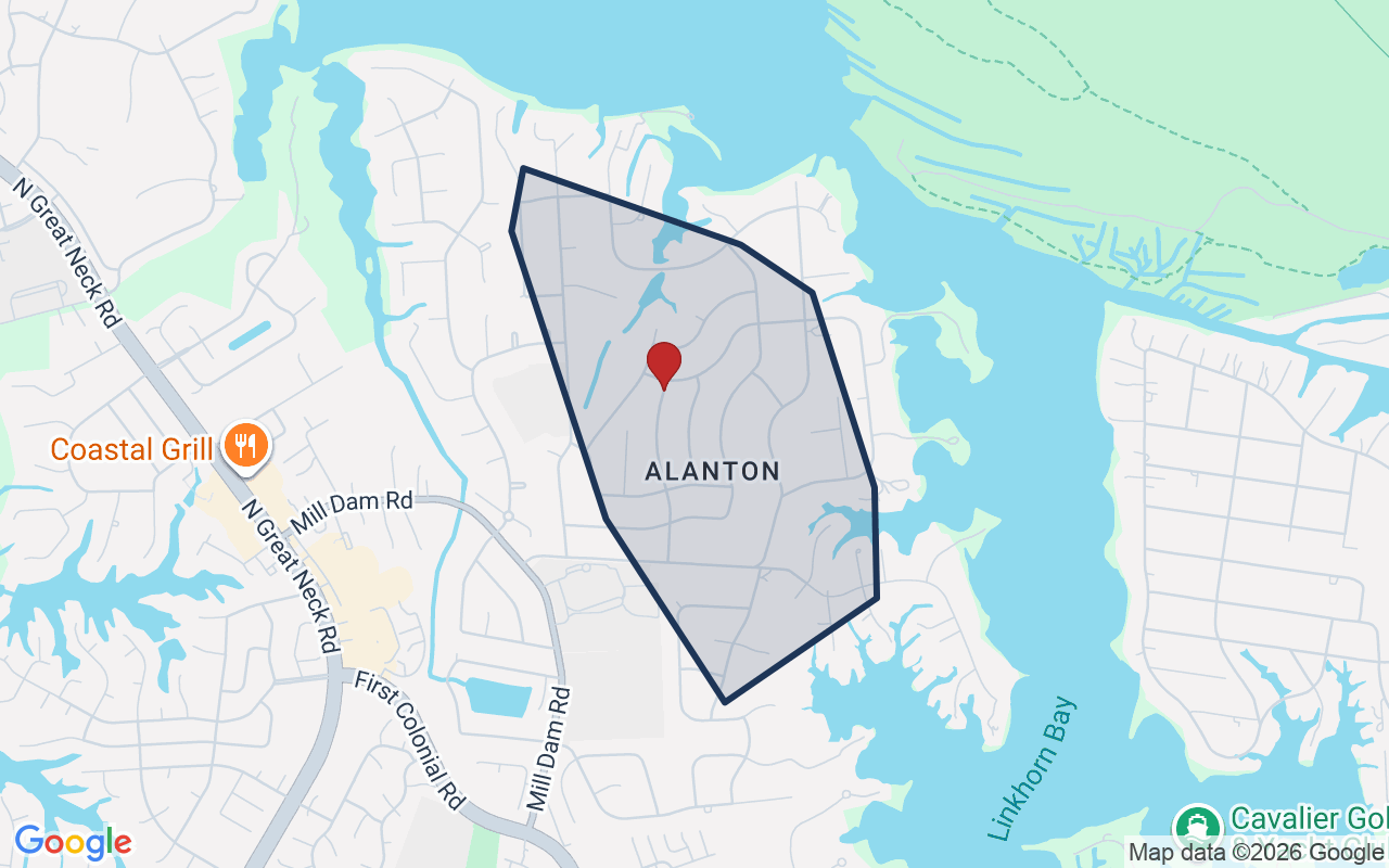 Map of Alanton with neighborhood boundary