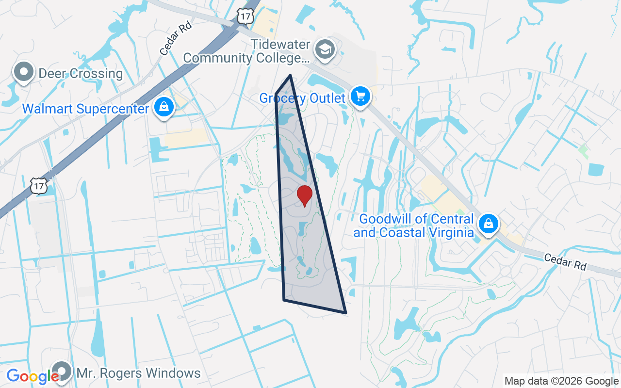 Map of Cahoon Plantation with neighborhood boundary