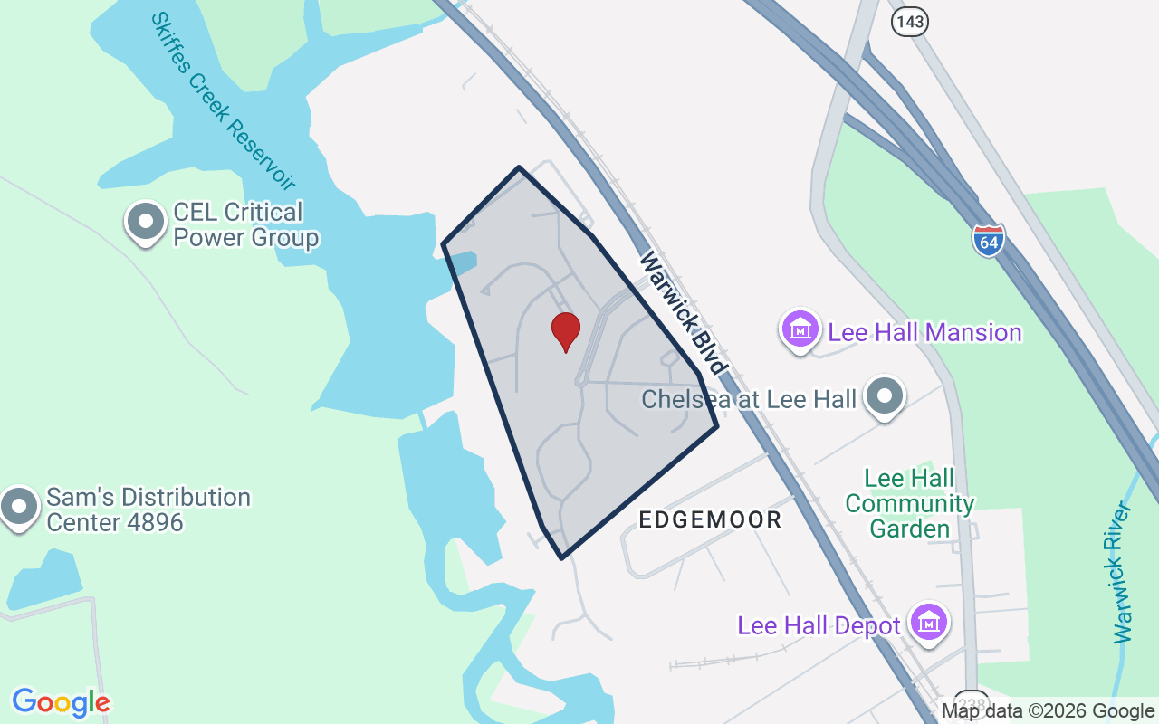 Map of Carleton Falls with neighborhood boundary