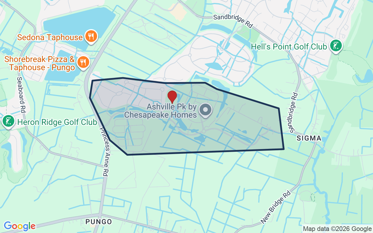 Map of Ashville Park with neighborhood boundary