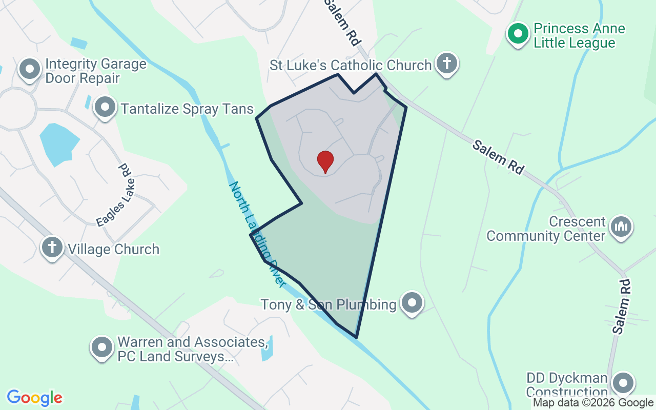 Map of Highland Parish with neighborhood boundary