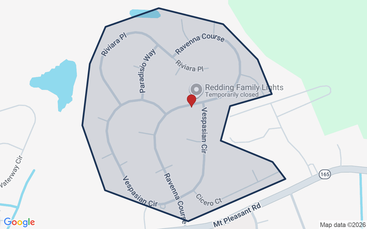 Map of Ravenna with neighborhood boundary