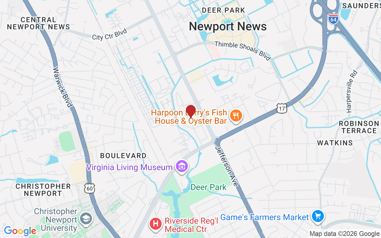 Map of Deer Park with neighborhood boundary