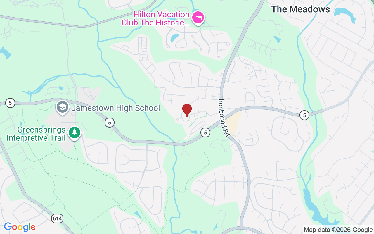 Map of Five Forks with neighborhood boundary