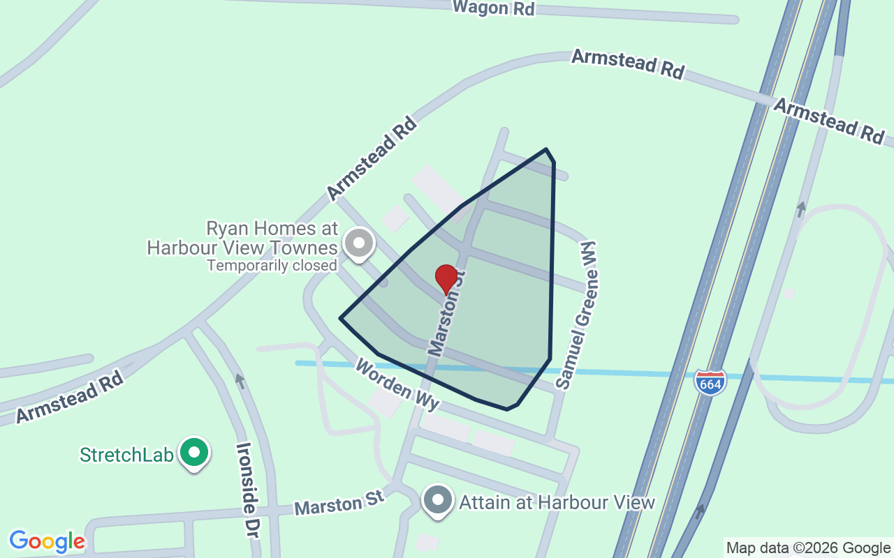 Map of Harbour View with neighborhood boundary