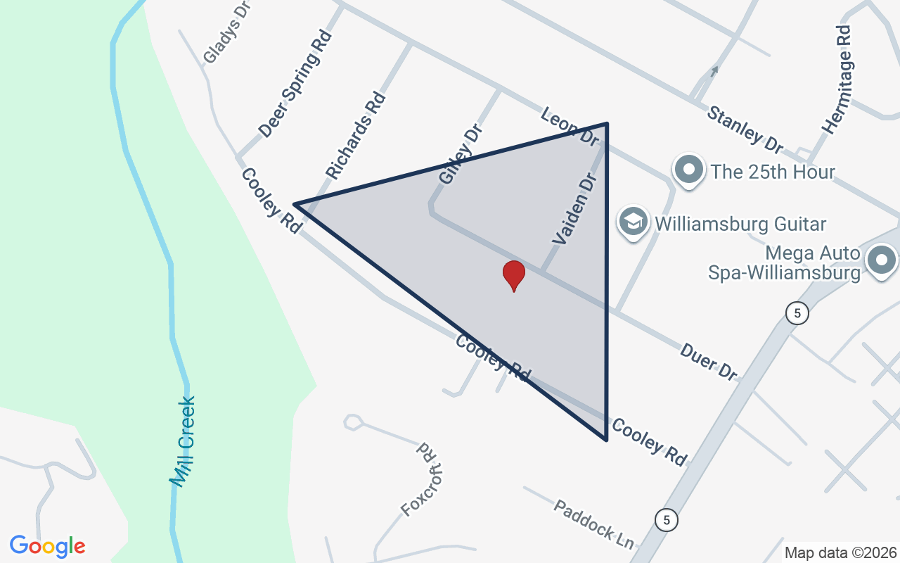 Map of Indigo Park with neighborhood boundary