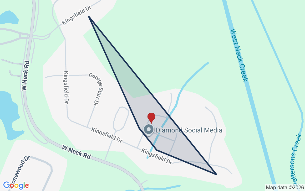 Map of Kingston Estates with neighborhood boundary