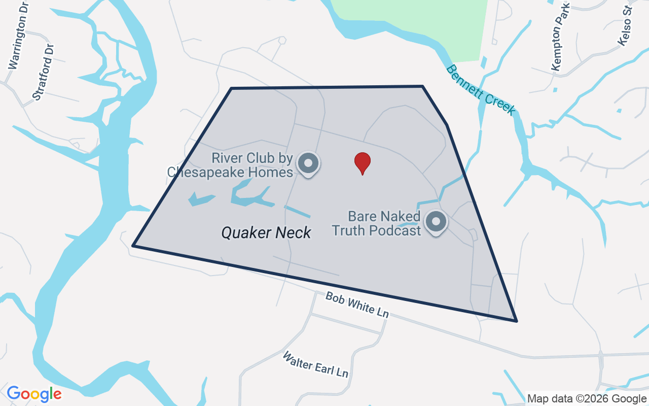 Map of River Club with neighborhood boundary