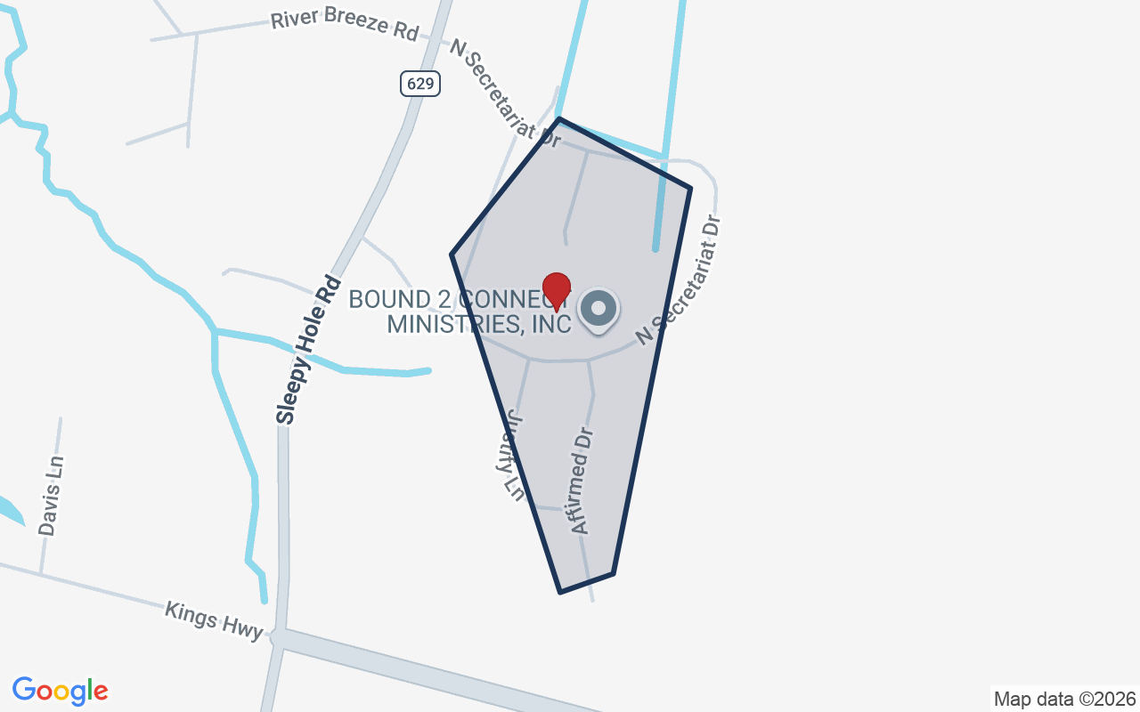 Map of Sleepy Hole with neighborhood boundary