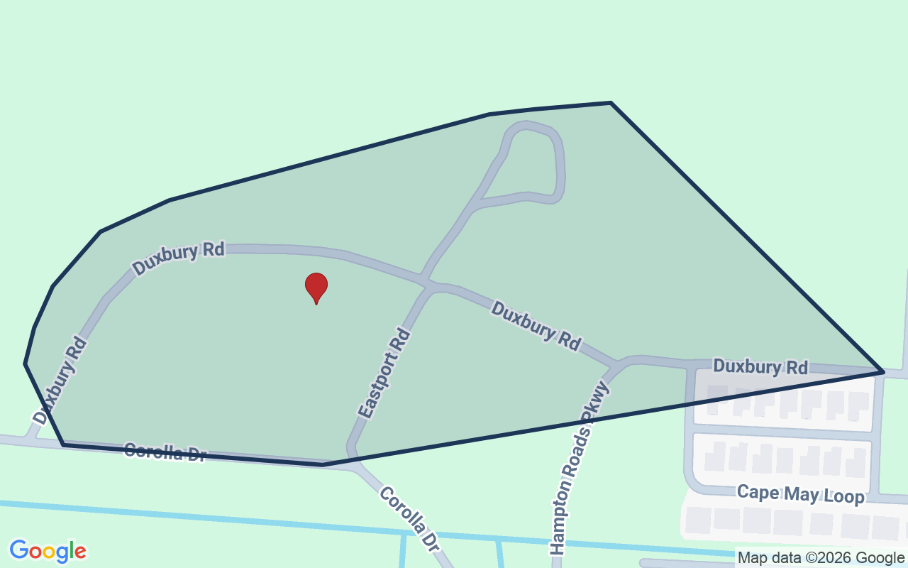 Map of Smith Farm with neighborhood boundary