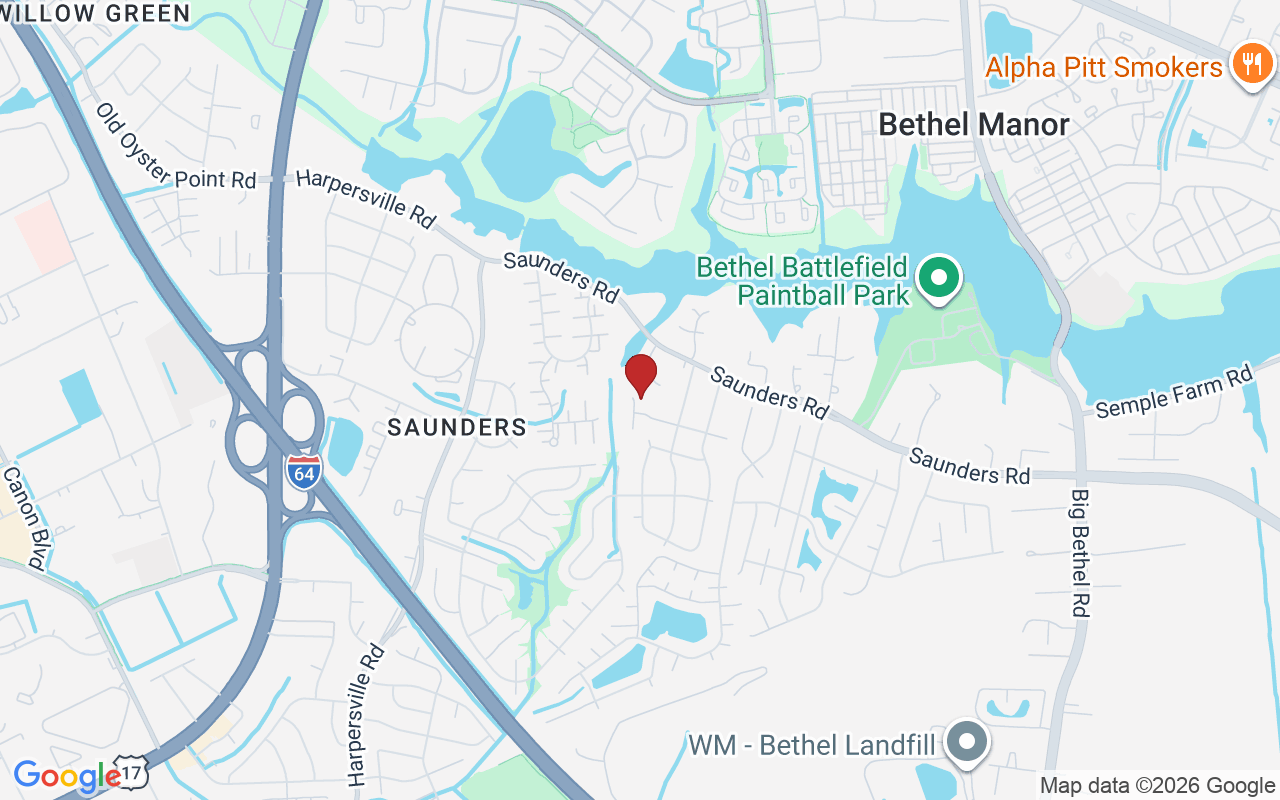 Map of Spring Trace with neighborhood boundary