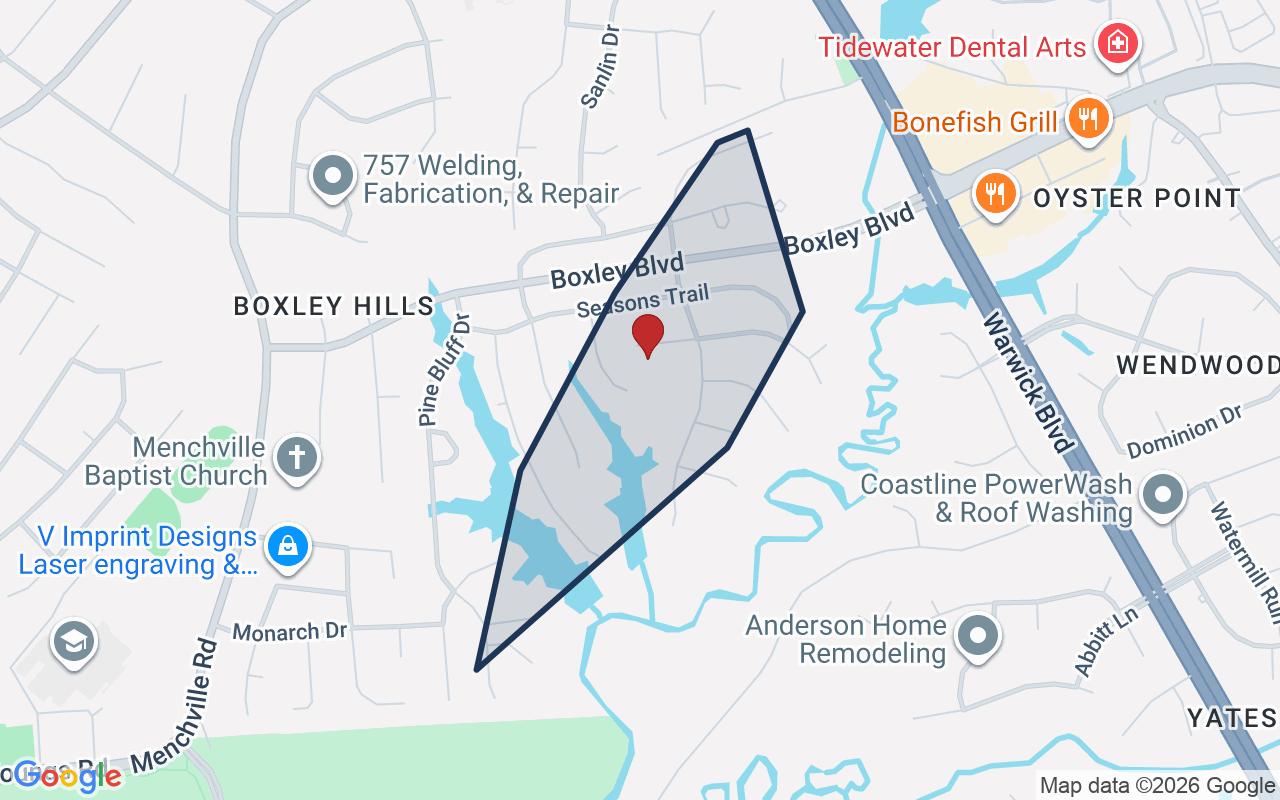Map of Summerlake with neighborhood boundary