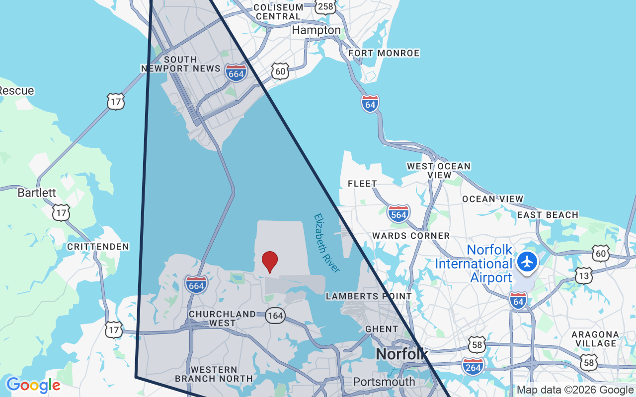 Map of Bayberry with neighborhood boundary