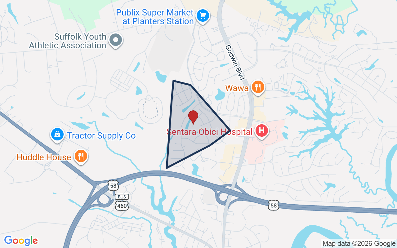 Map of Berkshire with neighborhood boundary