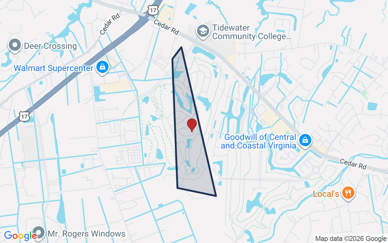 Map of Cahoon Plantation with neighborhood boundary
