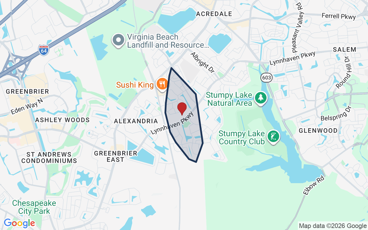 Map of Charlestowne with neighborhood boundary