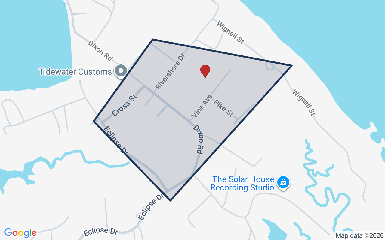 Map of Eclipse with neighborhood boundary