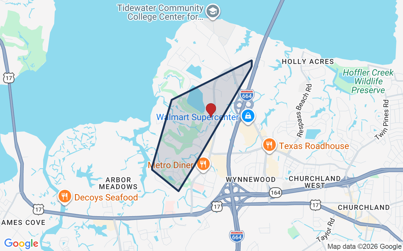 Map of Harbour View with neighborhood boundary