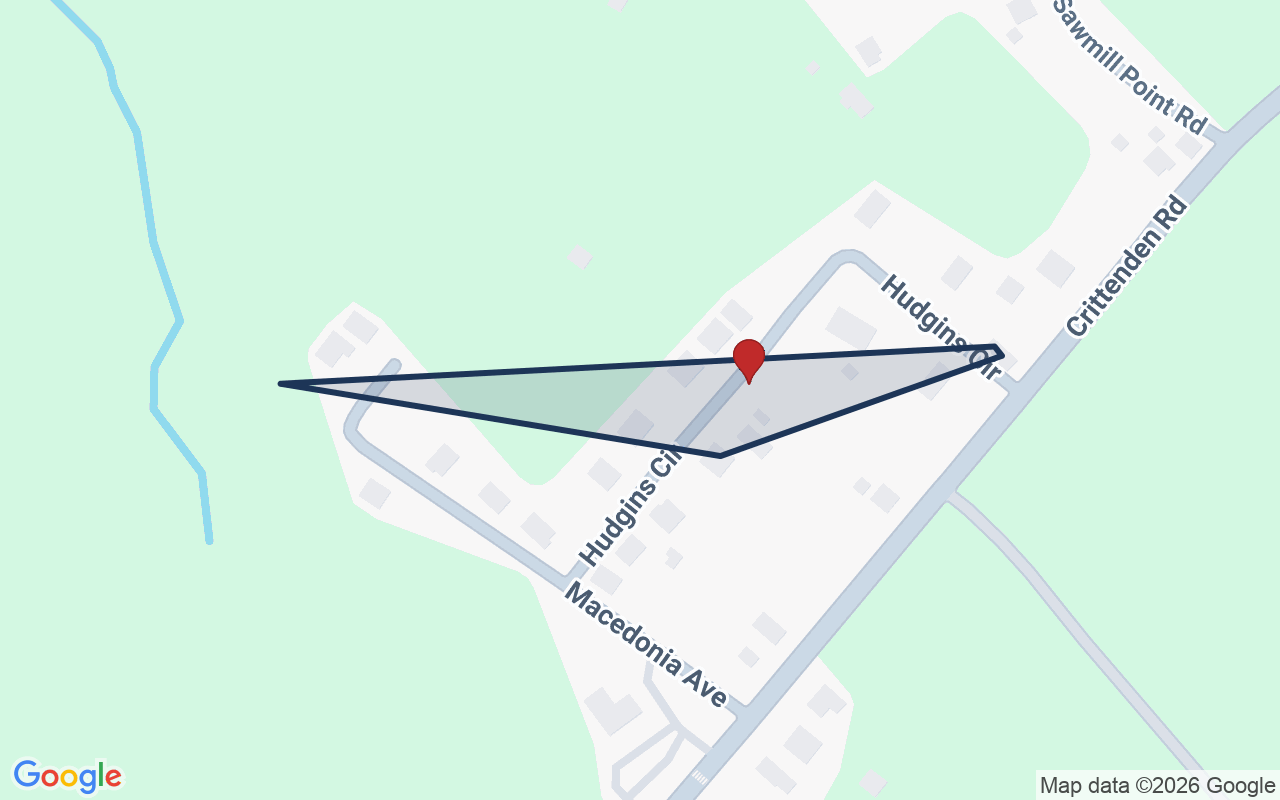 Map of Hobson with neighborhood boundary