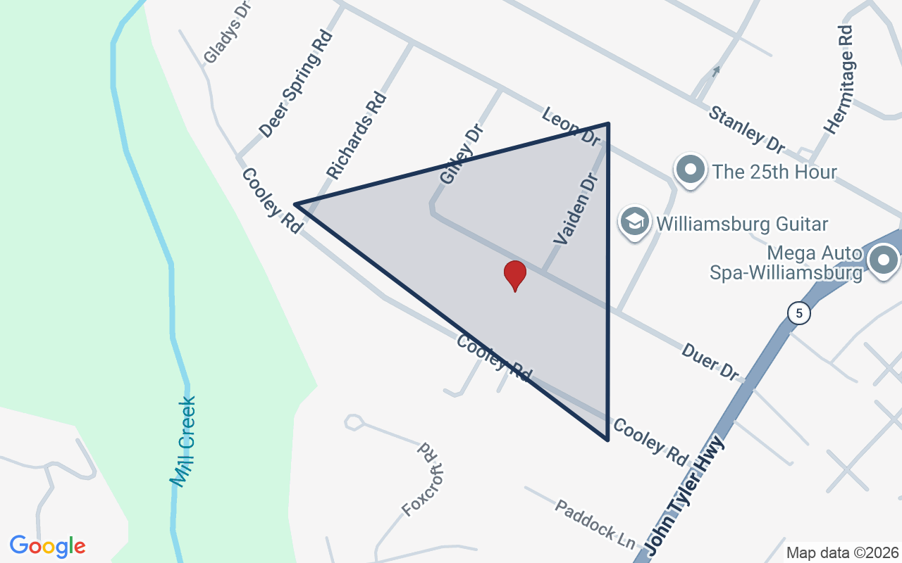 Map of Indigo Park with neighborhood boundary