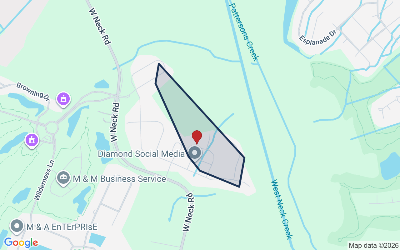 Map of Kingston Estates with neighborhood boundary