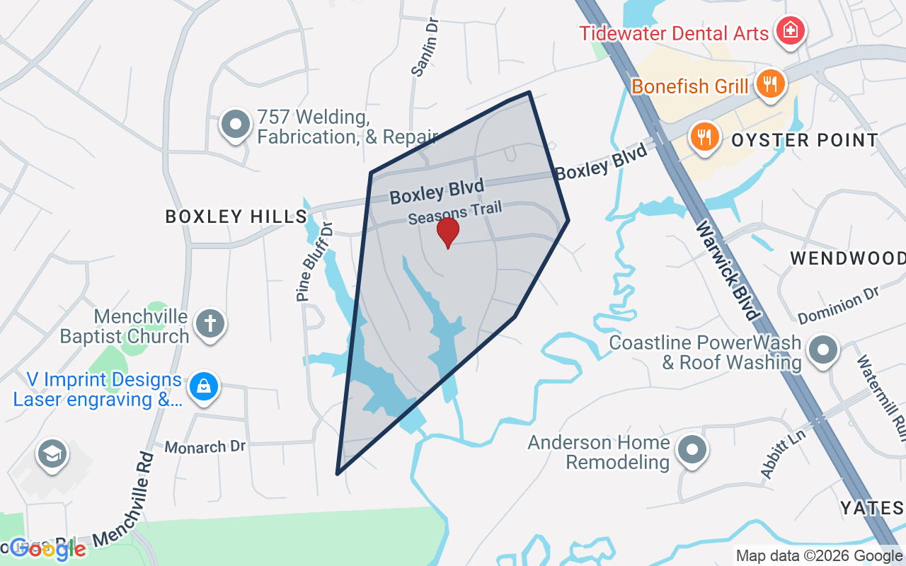 Map of Summerlake with neighborhood boundary