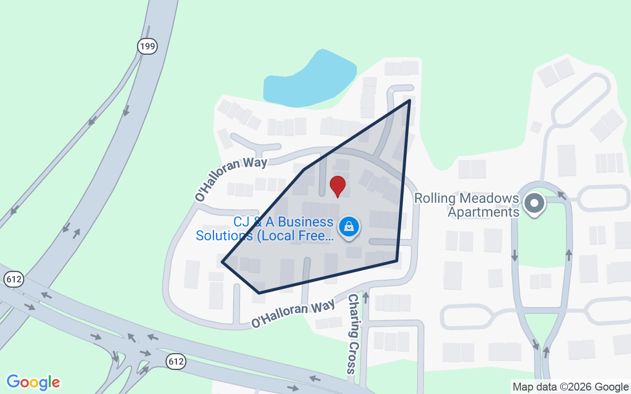 Map of The Mews with neighborhood boundary