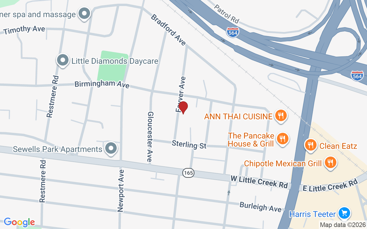 Map of Wards Corner with neighborhood boundary