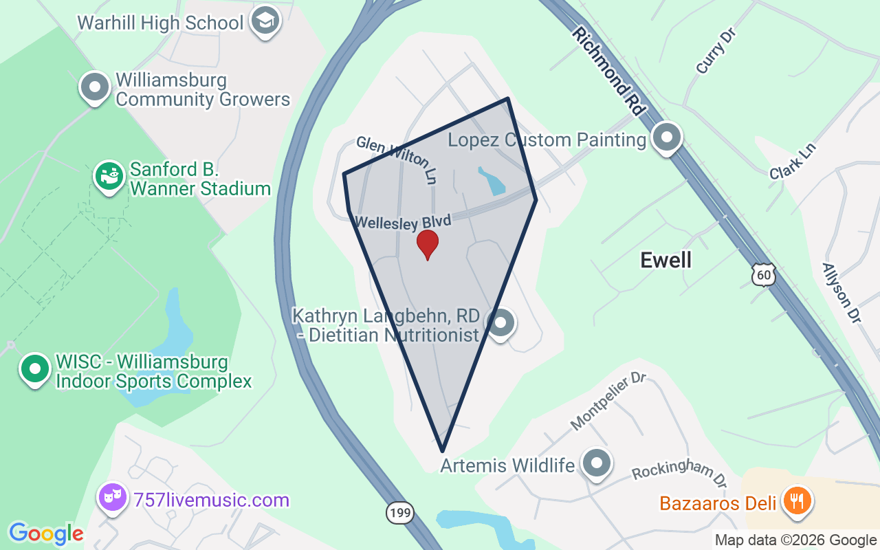 Map of Villages of Westminster with neighborhood boundary